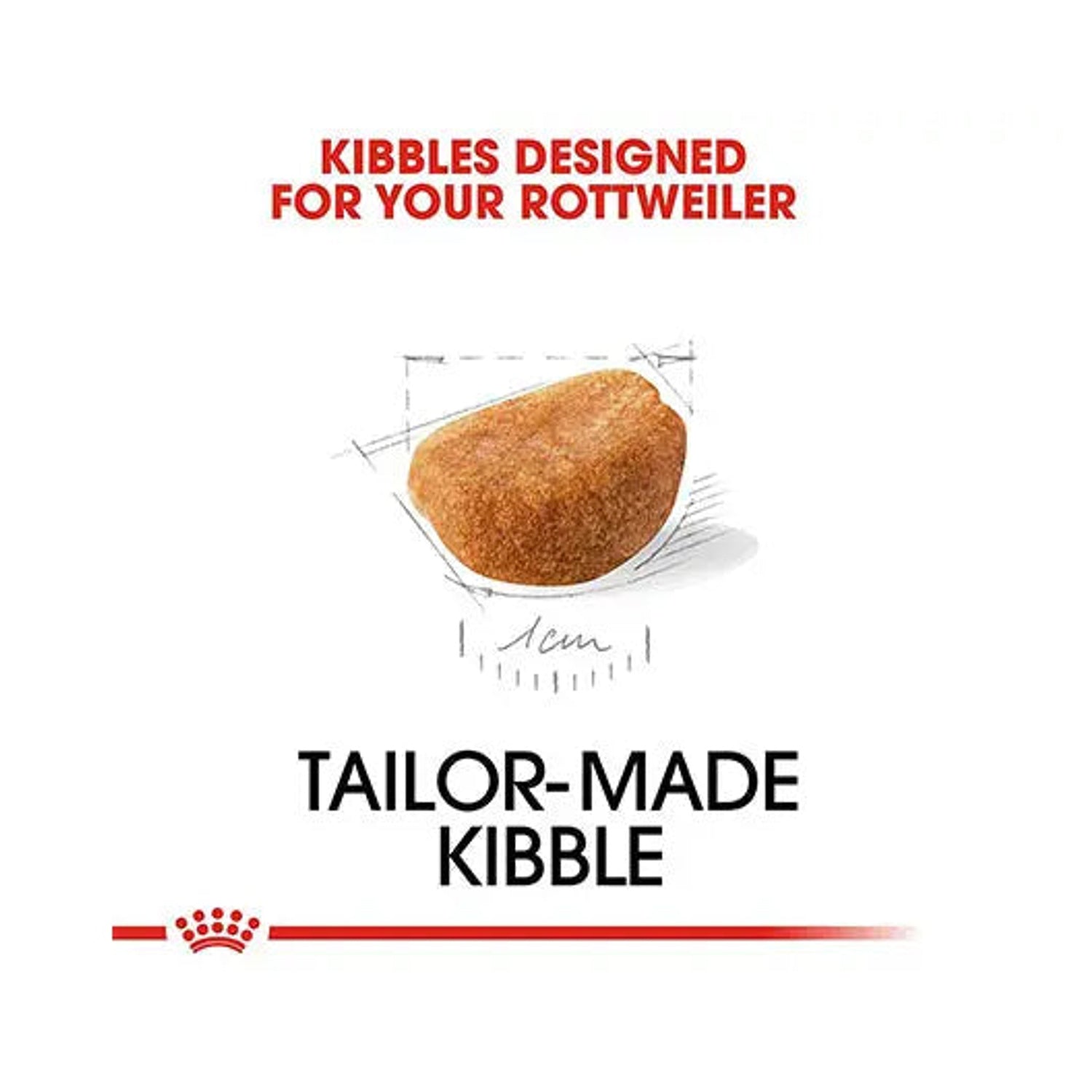 Royal Canin Rottweiler Puppy tailor-made kibble shape