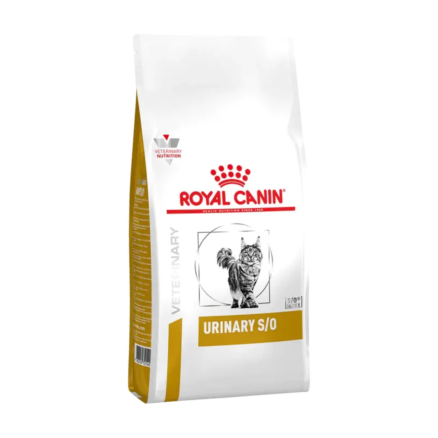 Royal Canin Veterinary Diet Urinary S/O Cat Dry Food - 400G pack front on white background