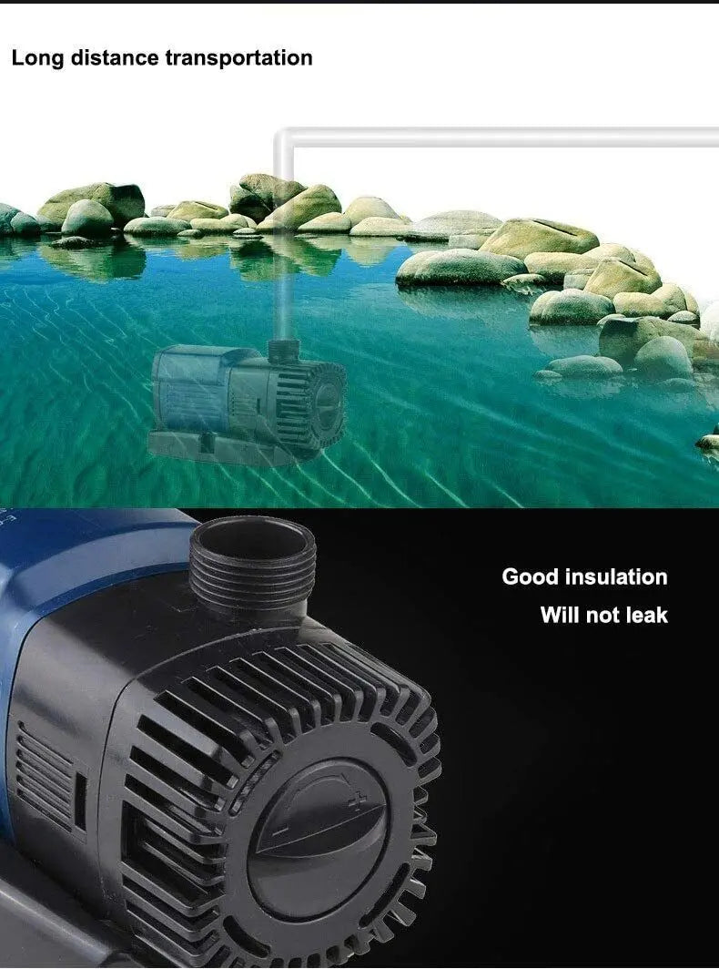 Nishikigoi SUNSUN JTP 6000R aquarium and pond water pump — side view
