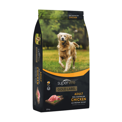 Supervite Gold Label Adult Dog Chicken Dry Dog Food - 20kg pack front