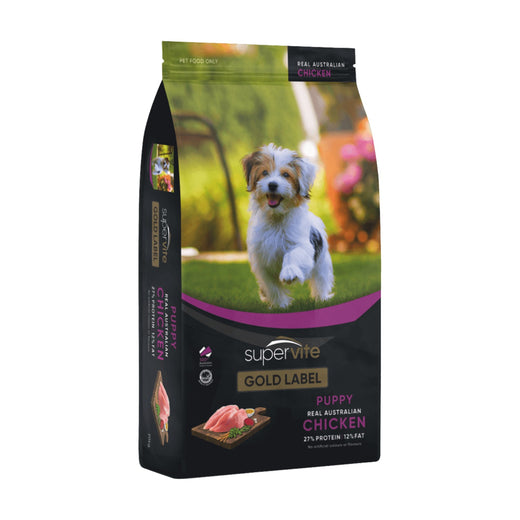 Supervite Gold Label Puppy Chicken Dry Dog Food - 3kg pack front