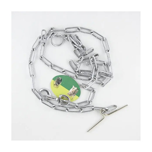 T Type Chain Dog Lead - 4.0mm x 6ft pack front