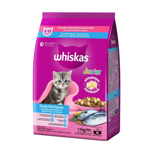 WHISKAS® Junior Ocean Fish Dry Food - 450 g pack front