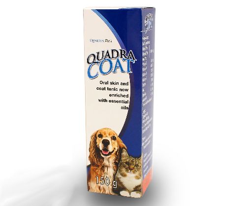 Quadracoat Syrup for Cats and Dogs 150g pack front