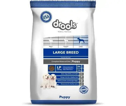 Drools Dog Food 1.2Kg - Puppy (Large Breed) pack front