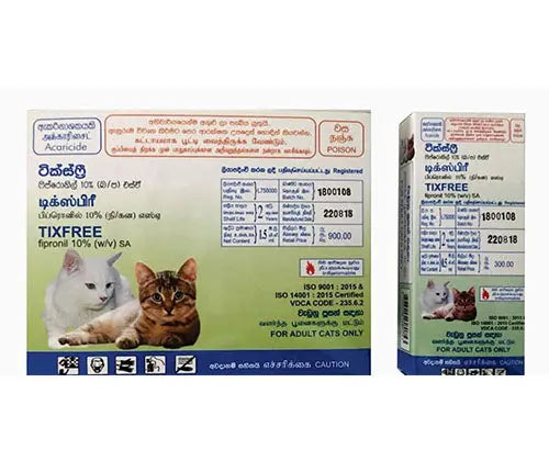 TixFree Spot On – Adult Cat (3 Doses)
