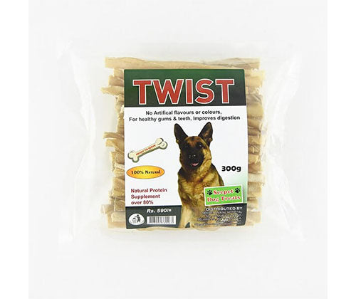Seepet Dog Bites - Whole Twists 300G