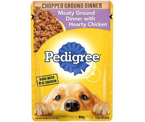 Pedigree Chicken CIS Pouch 80g - Puppy Dog