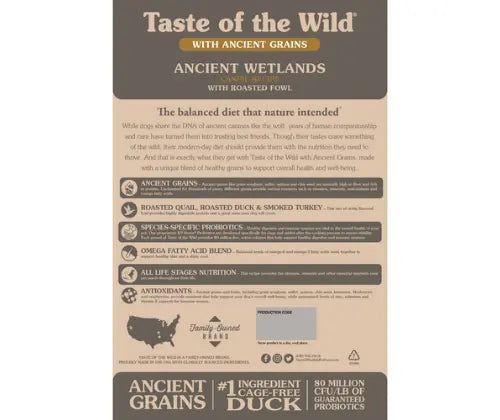 Taste of the Wild – Ancient Wetlands Roasted Fowl 12.2kg
