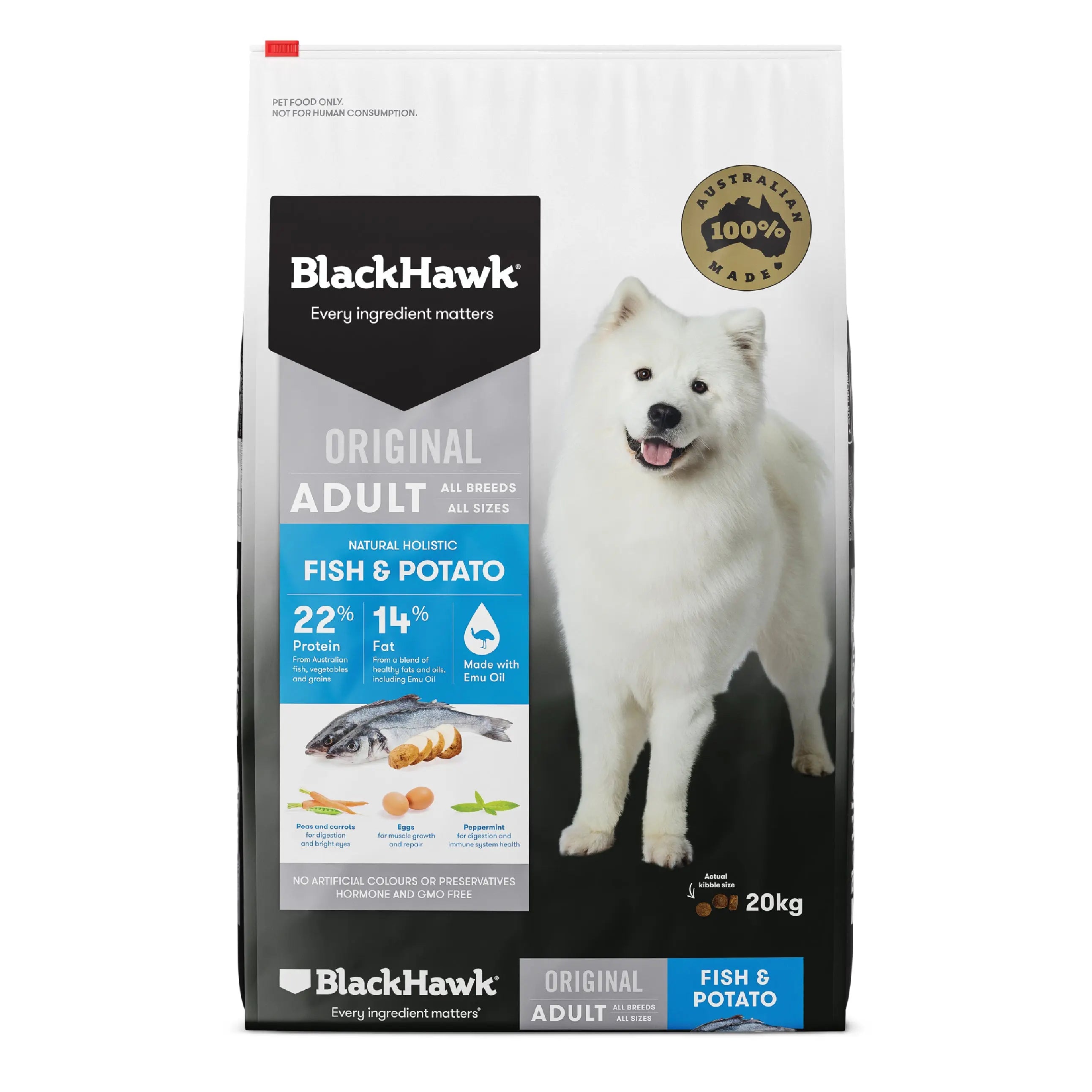 BlackHawk Adult Dog – Fish & Potato 20kg