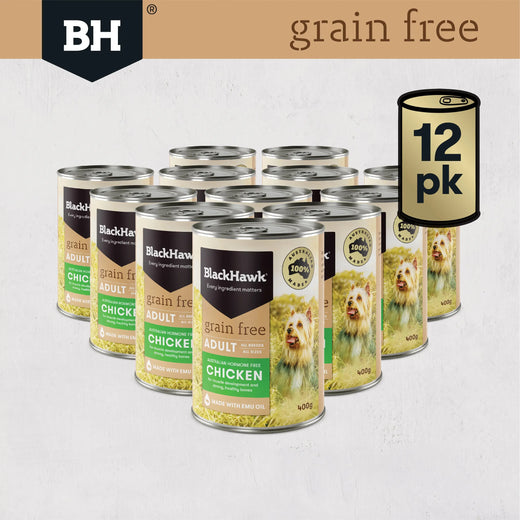 BlackHawk Grain Free Chicken Wet Food For Dogs - Bundle Pack (12 x 400g)