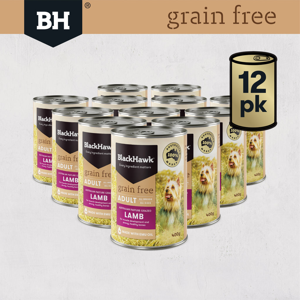 BlackHawk Grain Free Lamb Wet Food For Dogs - Bundle Pack (12 x 400g)