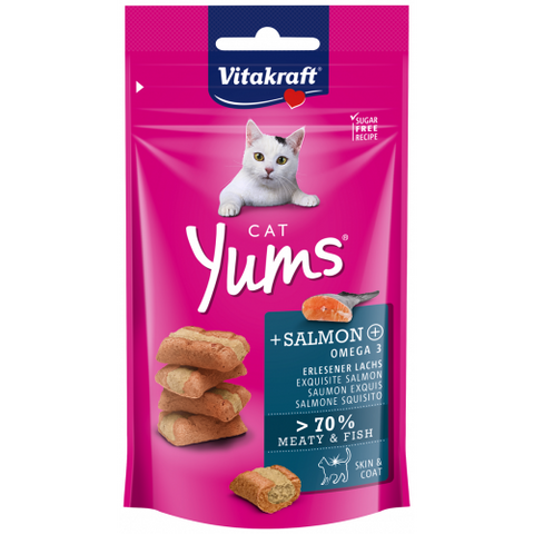 Vitakraft Cat Yums + Salmon & Omega-3 40g
