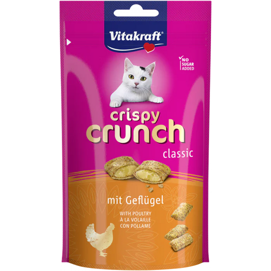 Vitakraft Cat Treat Crispy Crunch Classic Poultry 60g pack front