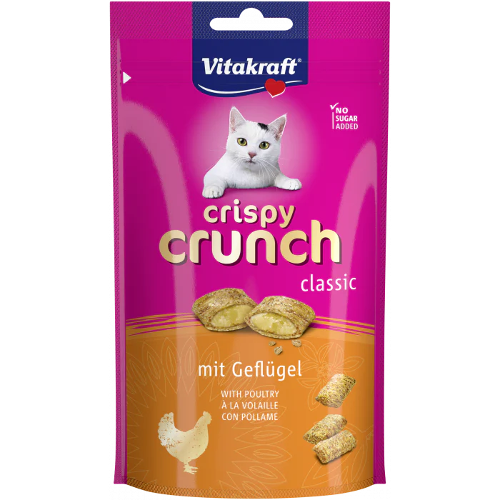 Vitakraft Cat Treat Crispy Crunch Classic Poultry 60g