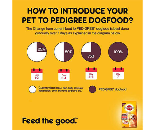 PEDIGREE® Adult Meat &amp; Rice Dry Food – 1 kg pack front