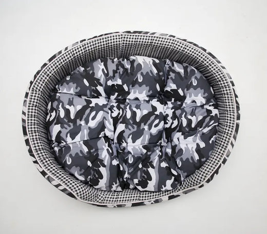 Embark Camouflage Print Dog Bed - 55CM