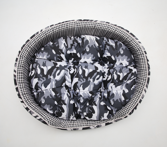Embark Camouflage Print Dog Bed - 55CM