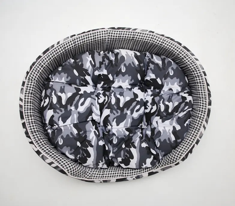Embark Camouflage Print Dog Bed - 55CM