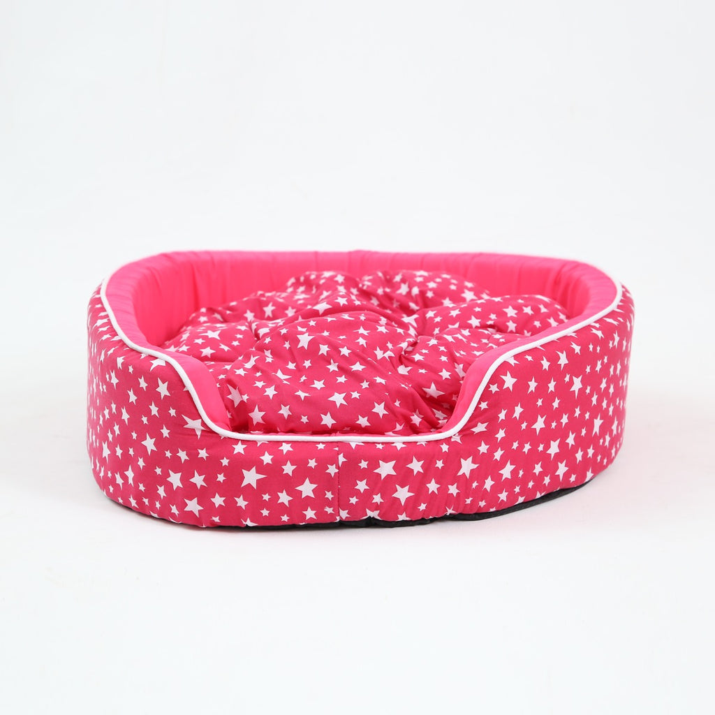 Embark Oval Shaped Pink Dog Bed (43x37cm)