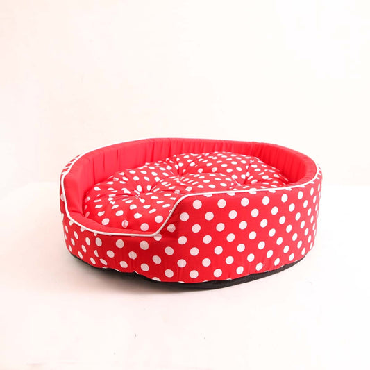 Embark Red and White Polka Dot Dog Mat - 65cm