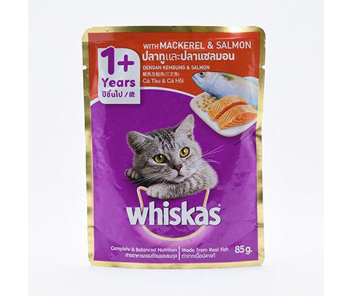 Whiskas Mackerel & Salmon 85g - Adult Cat