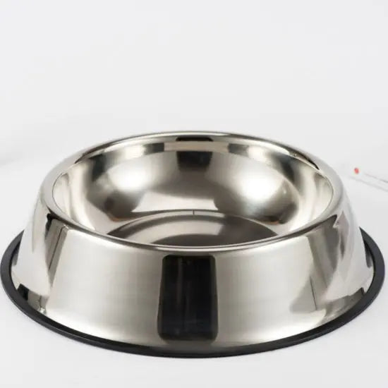 Stainless Steel Anti-Slip Bowl For Cats and Dogs - 22cm
