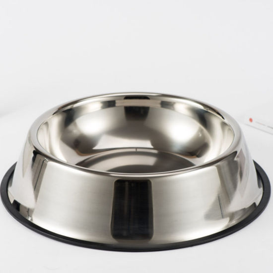 Stainless Steel Anti-Slip Bowl For Cats and Dogs - 22cm pack front
