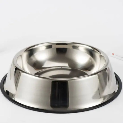 Stainless Steel Anti-Slip Bowl For Cats and Dogs - 22cm