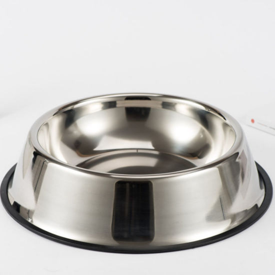 Stainless Steel Anti-Slip Bowl For Cats and Dogs - 25cm