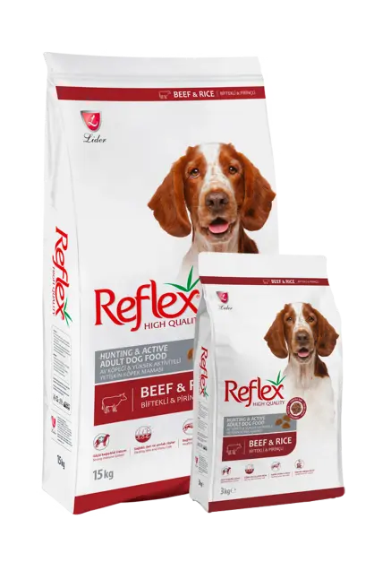 Reflex Premium Adult Dog Food High Energy – Beef 15kg