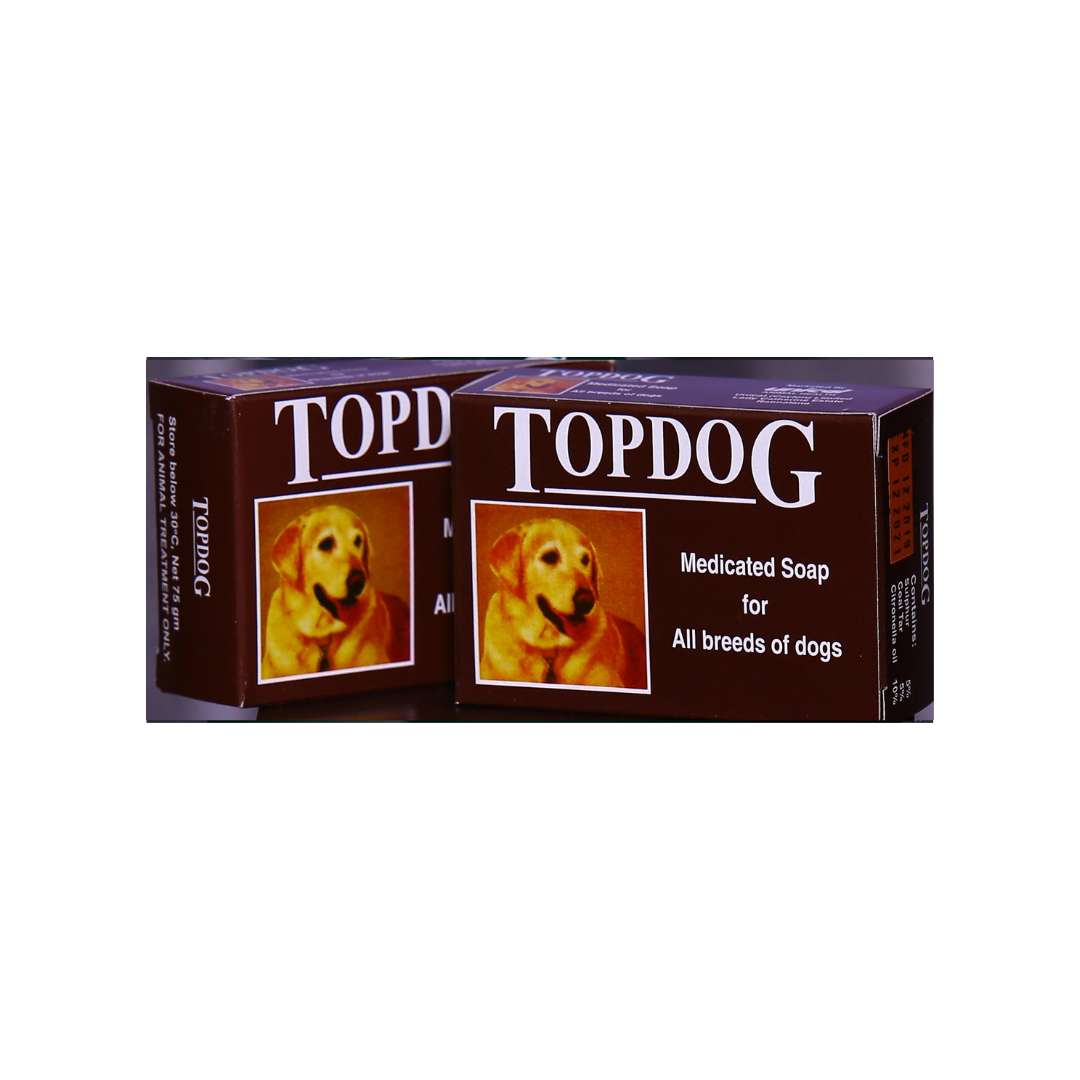 Top Dog Medicated Soap - 75g pack front