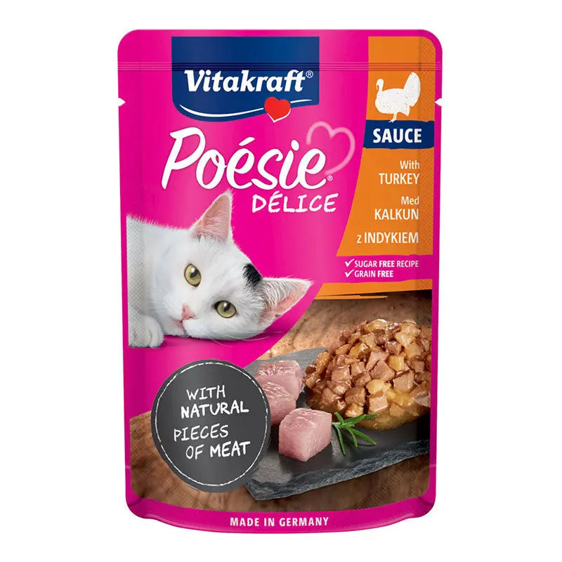 Vitakraft Poésie Délice – Turkey Breast in Sauce 85g