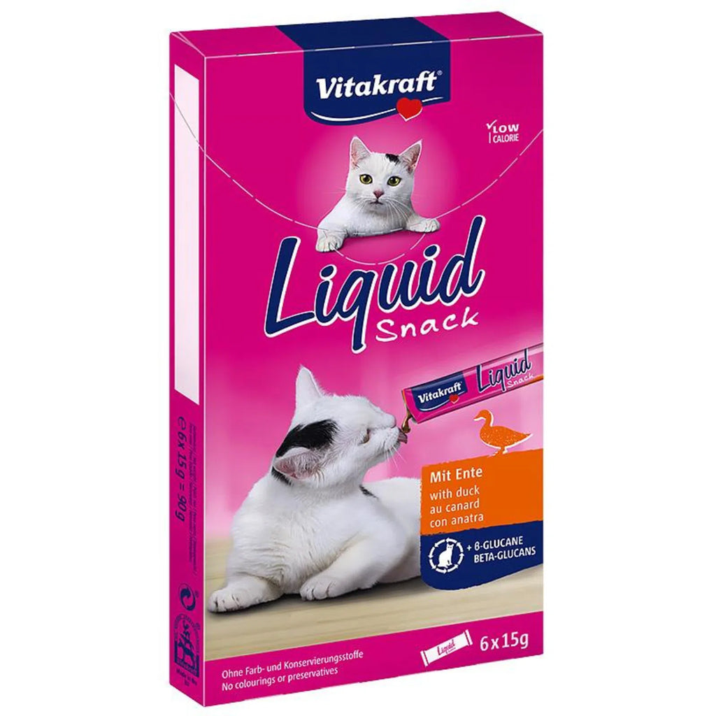 Vitakraft Liquid Snack Duck & Beta-Glucans 90g (6 pcs in a box)