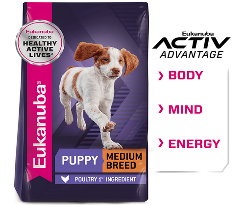 Eukanuba Puppy Medium Breed 1Kg pack front