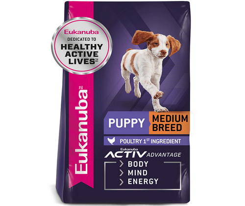 Eukanuba Puppy Medium Breed 1Kg pack front