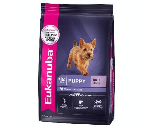 Eukanuba Puppy Small Breed 1Kg pack front