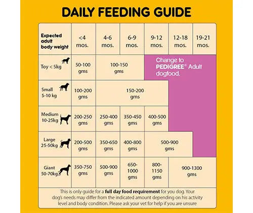 PEDIGREE® Puppy Chicken and Milk Dry Food – 1.2 kg