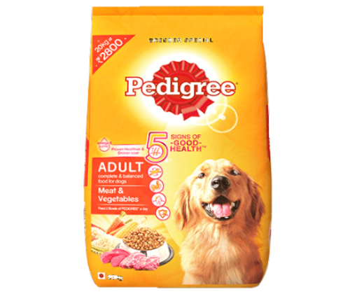 PEDIGREE® Adult Meat and Vegetables Dry Food – 20 kg