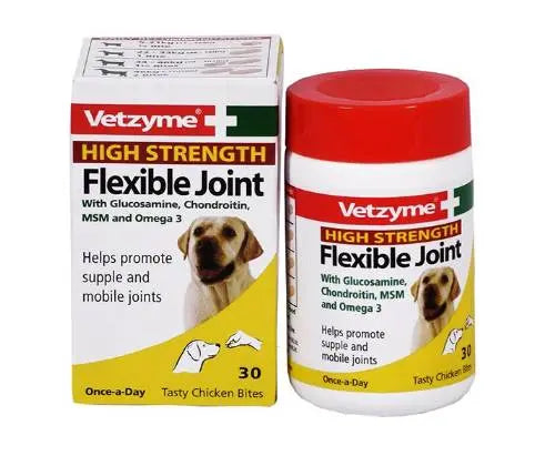 Vetzyme High Strength Flexible Joint (Dogs and Puppies) – 30 Tablets