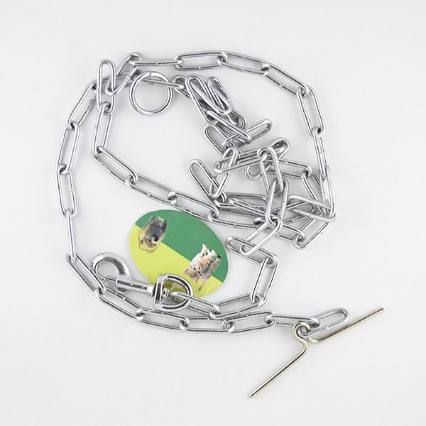 T Type Chain Dog Lead - 3.5mm x 6ft pack front